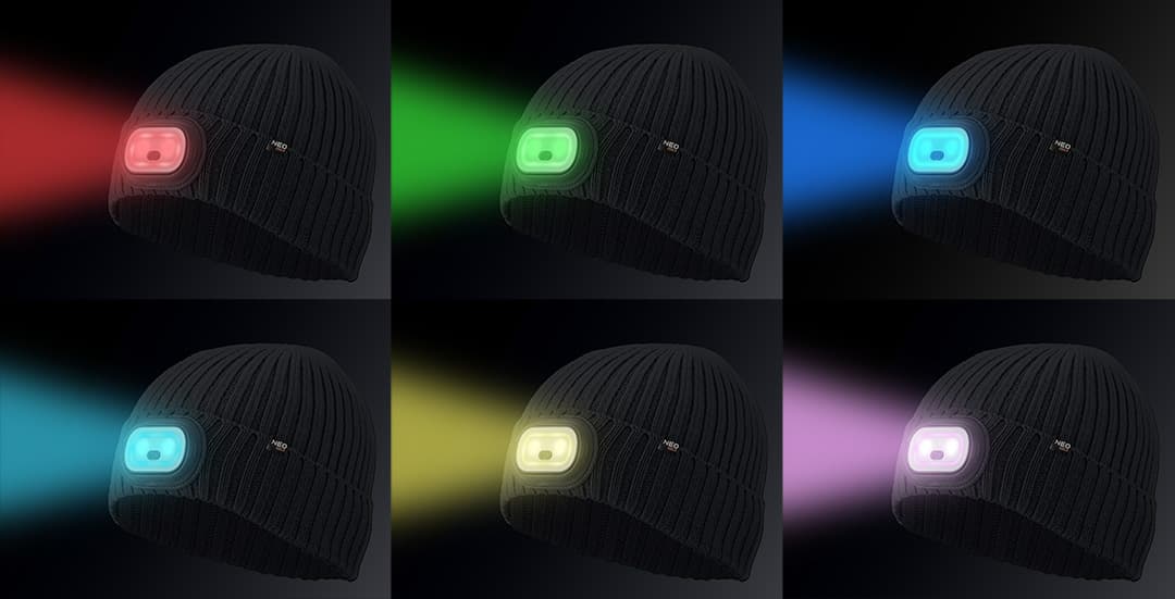 NEO TOOLS grafitna kapa s LED svetilko RGB 4