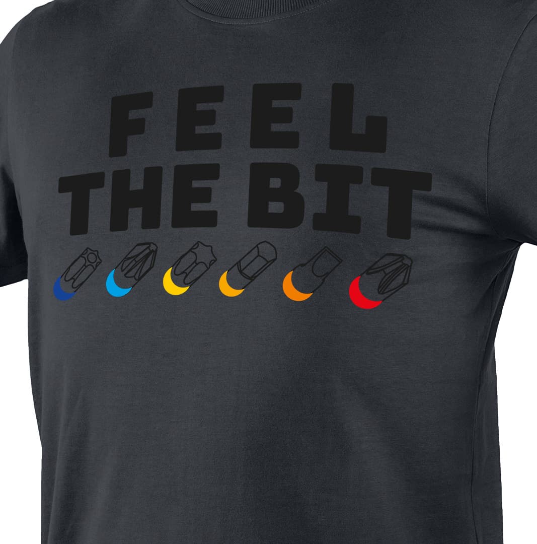 NEO TOOLS T-shirt FEEL THE BIT, XL, siva 3