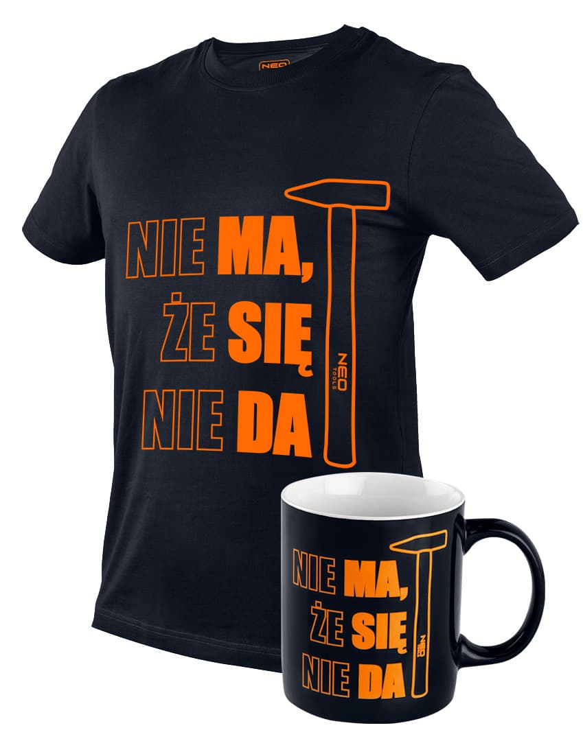 NEO TOOLS T-shirt MA SIĘ DA, M, temno moder 2