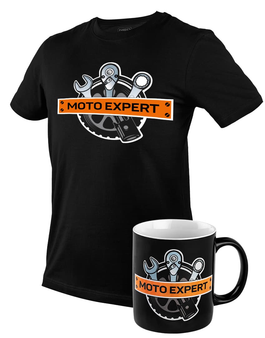 Moška majica s potiskom NEO TOOLS MOTO Expert, XL 8