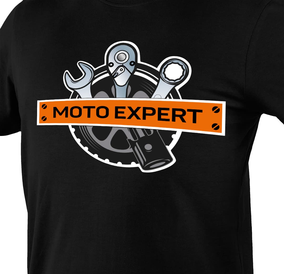 Moška majica s potiskom NEO TOOLS MOTO Expert, XL 3