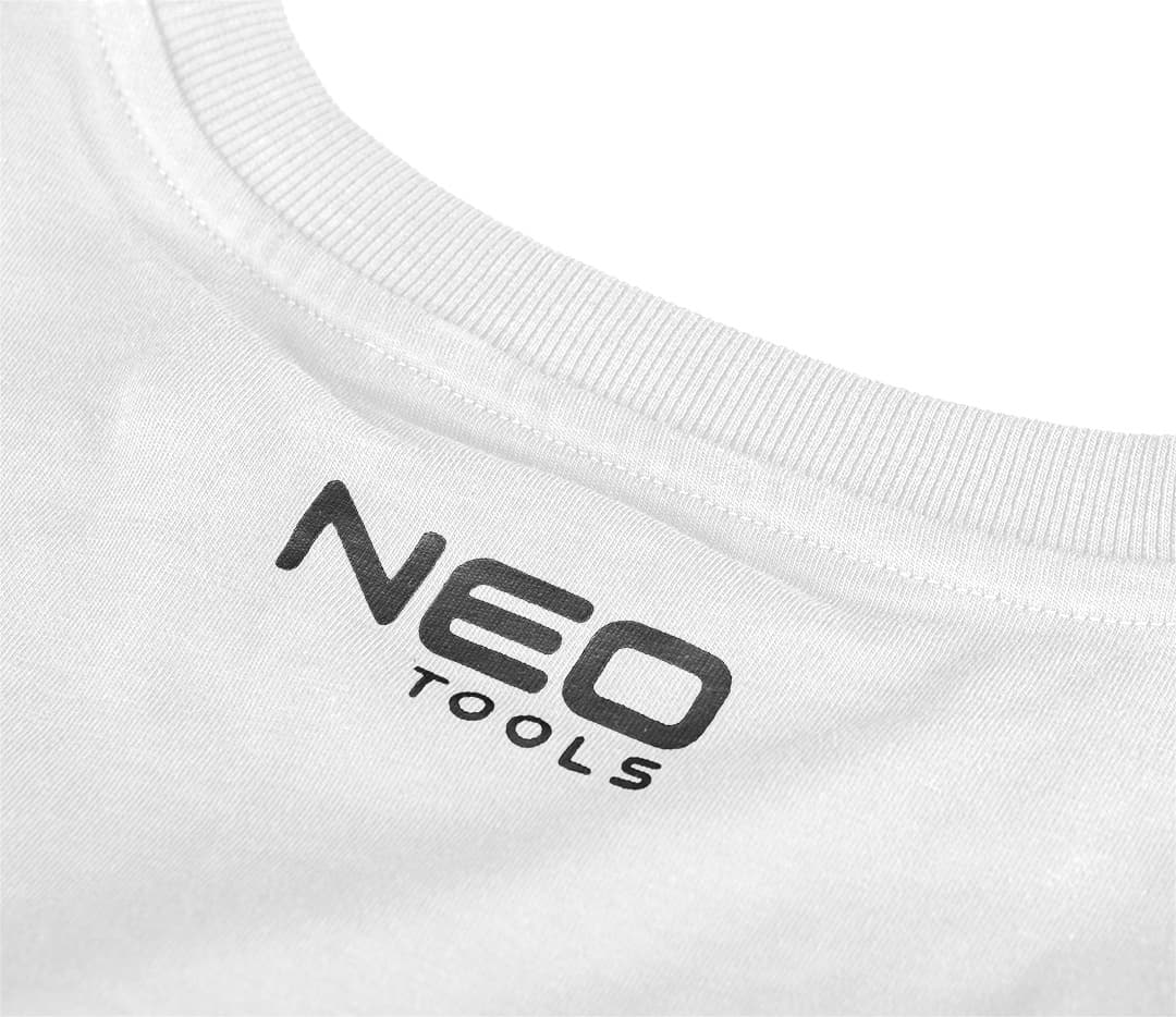NEO TOOLS T-shirt, bela, Velikost S 5