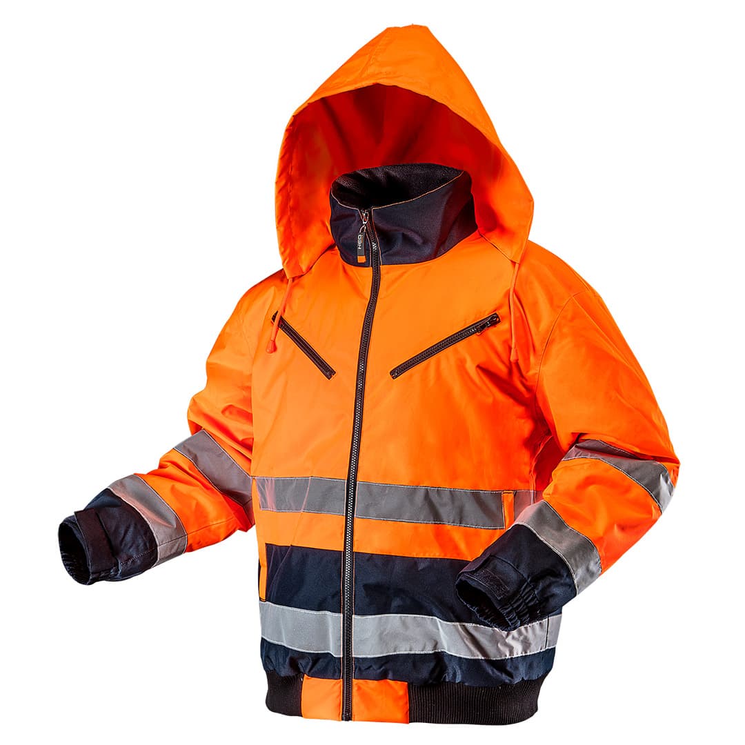 Odebeljena delovna jakna, oranžna, vel. XL