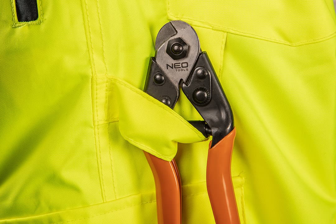 NEO TOOLS Ociepljene delovne hlače, rumene, S 7