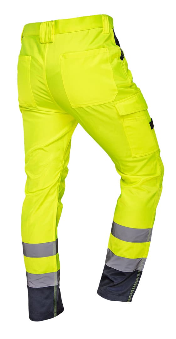 NEO TOOLS delovne hlače s odsevnimi trakovi S, 260 gsm 2