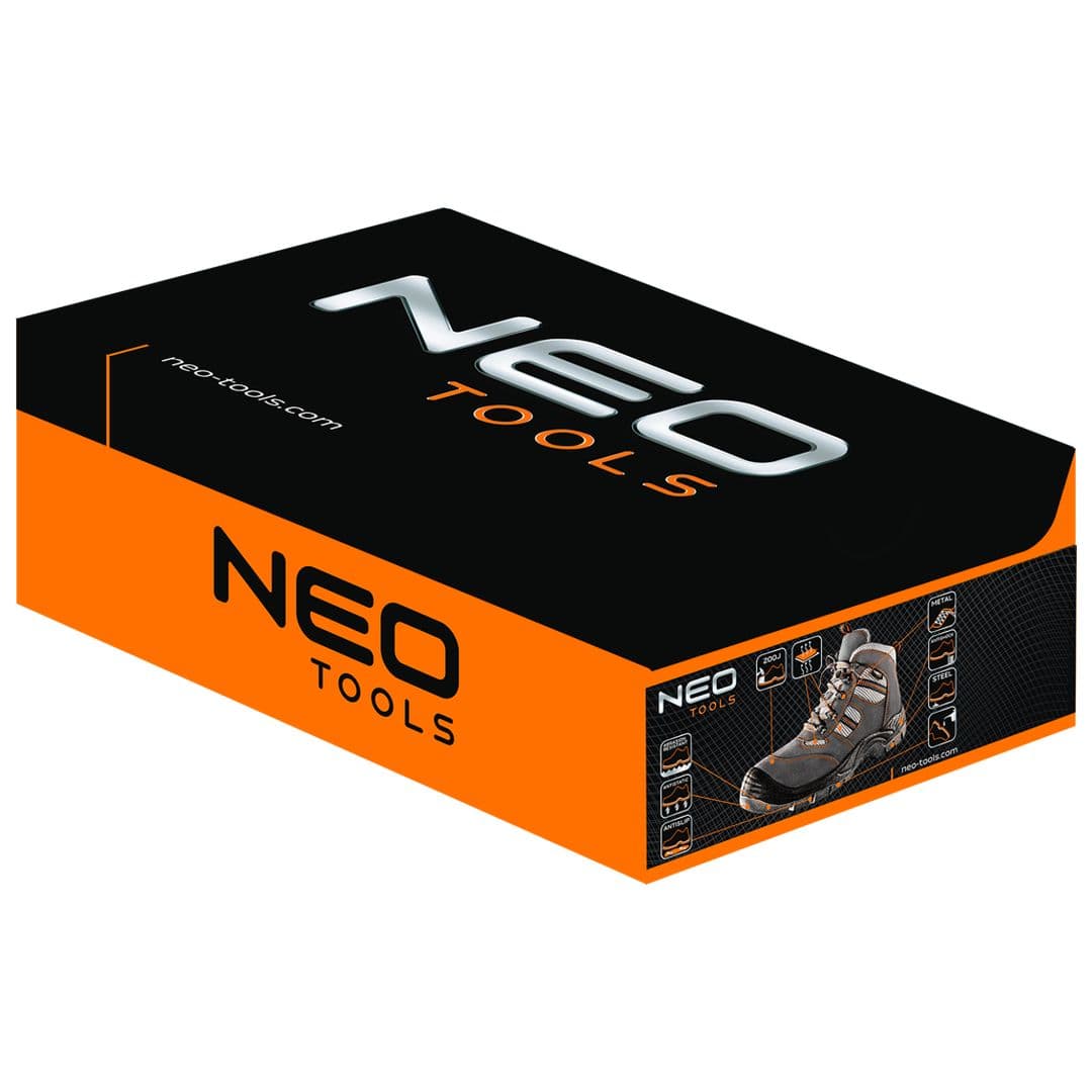 Delovni gležnarji NEO TOOLS S1P SRA, velur, vel. 40, CE 4