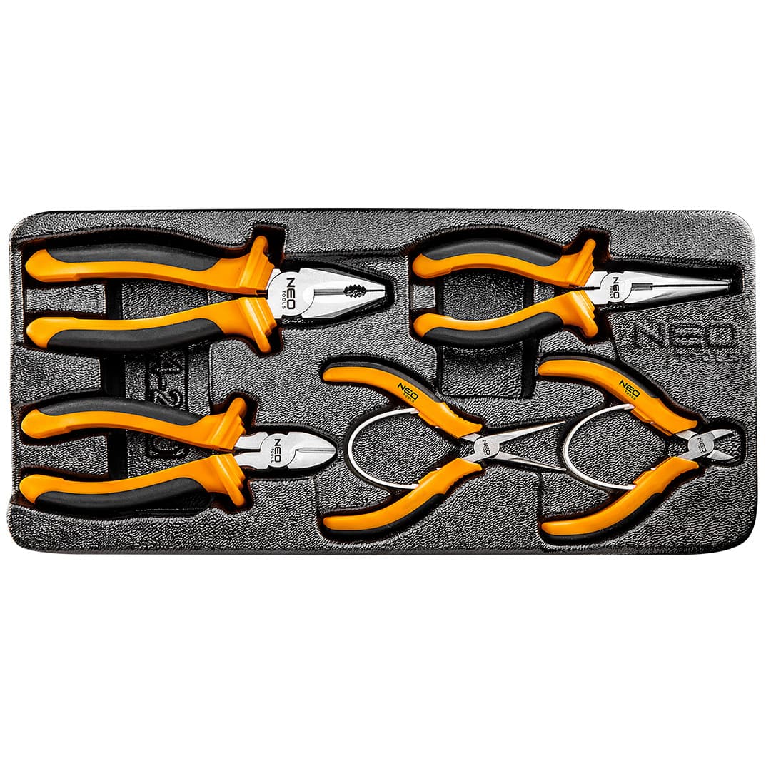 NEO TOOLS Set klešč, 5 kosov