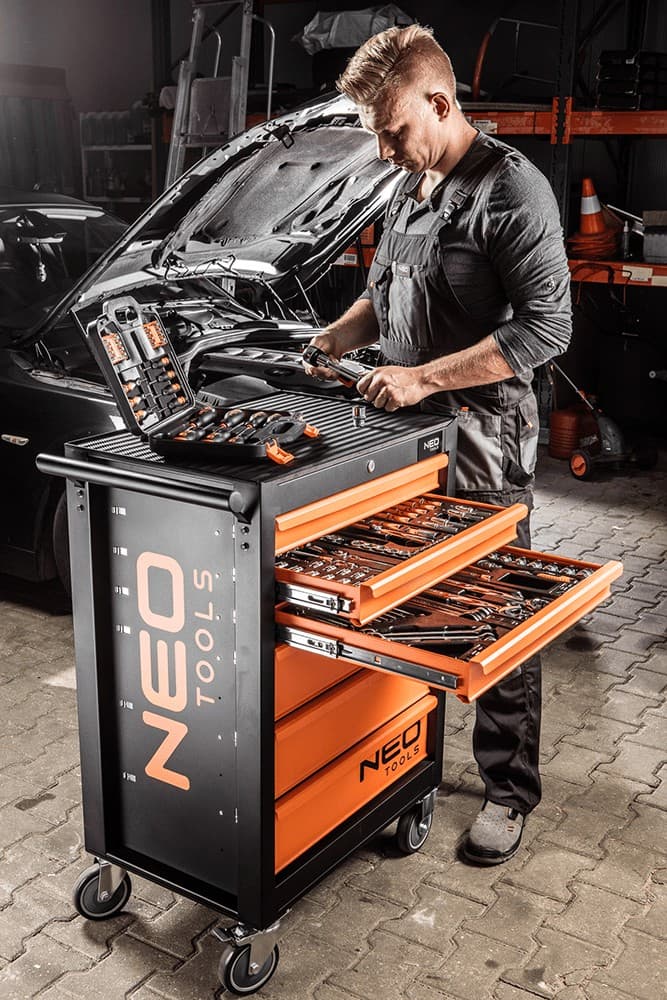 NEO TOOLS Nasadni ključi 1/4", komplet 19 kosov 5