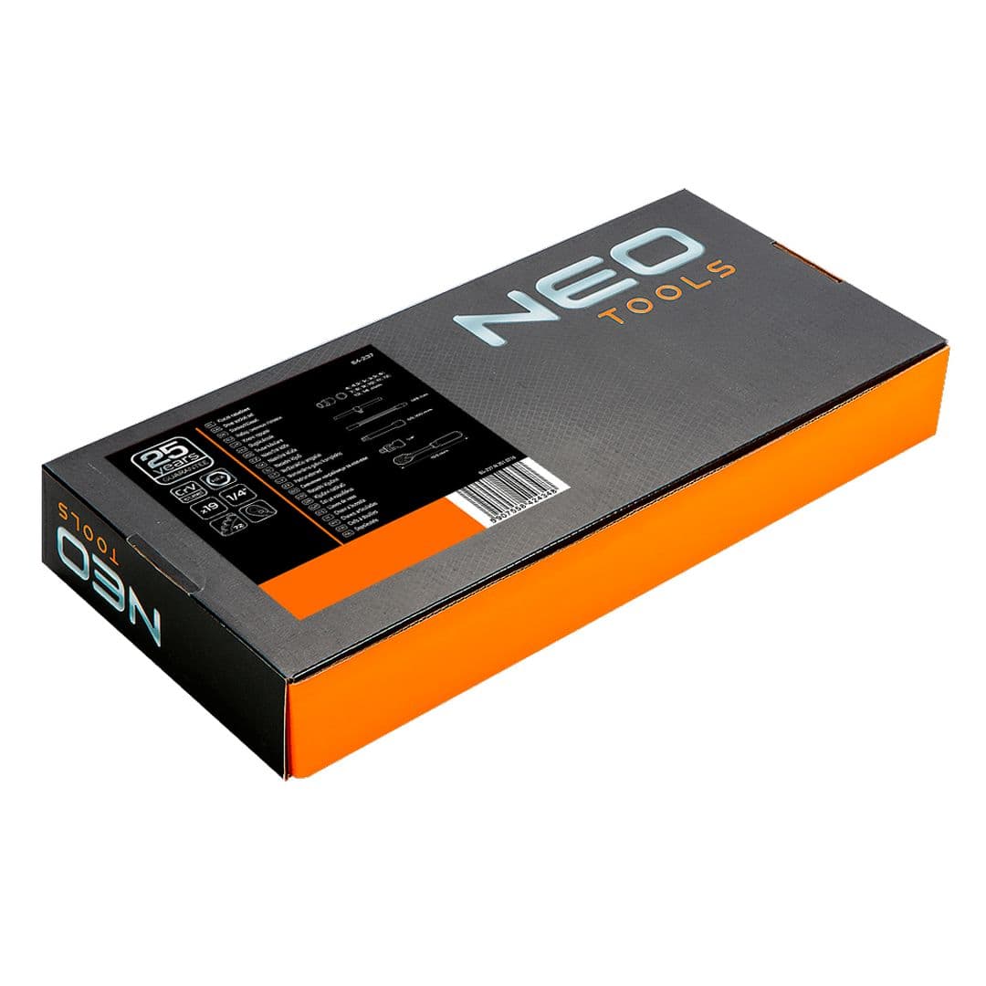 NEO TOOLS Nasadni ključi 1/4", komplet 19 kosov 7