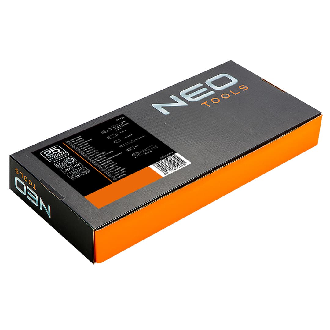 NEO TOOLS Nasadni ključi 1/2", komplet 27 kosov 8