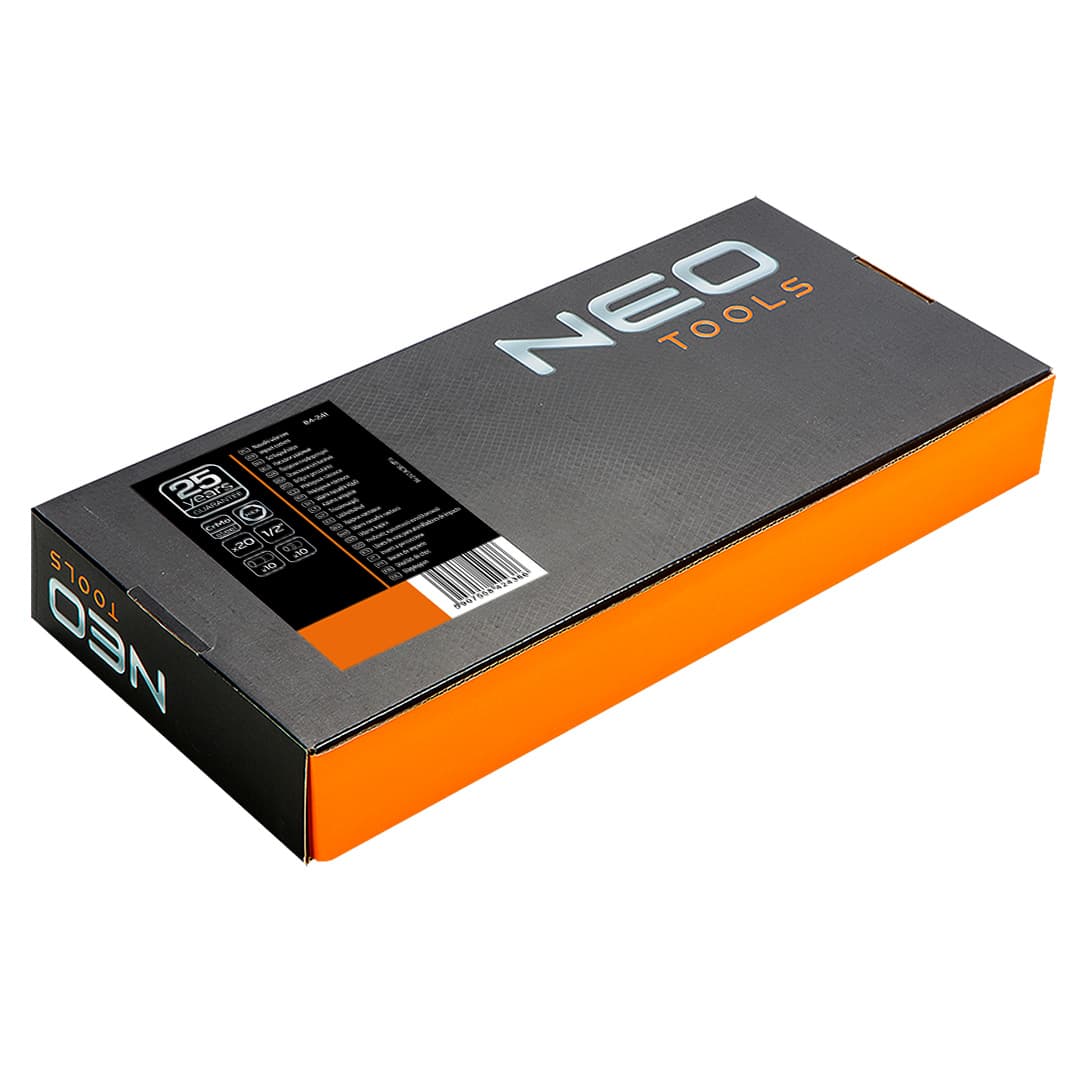 NEO TOOLS Komplet udarnih nasadnih ključev 1/2", 10-24 mm (20 kosov) 8