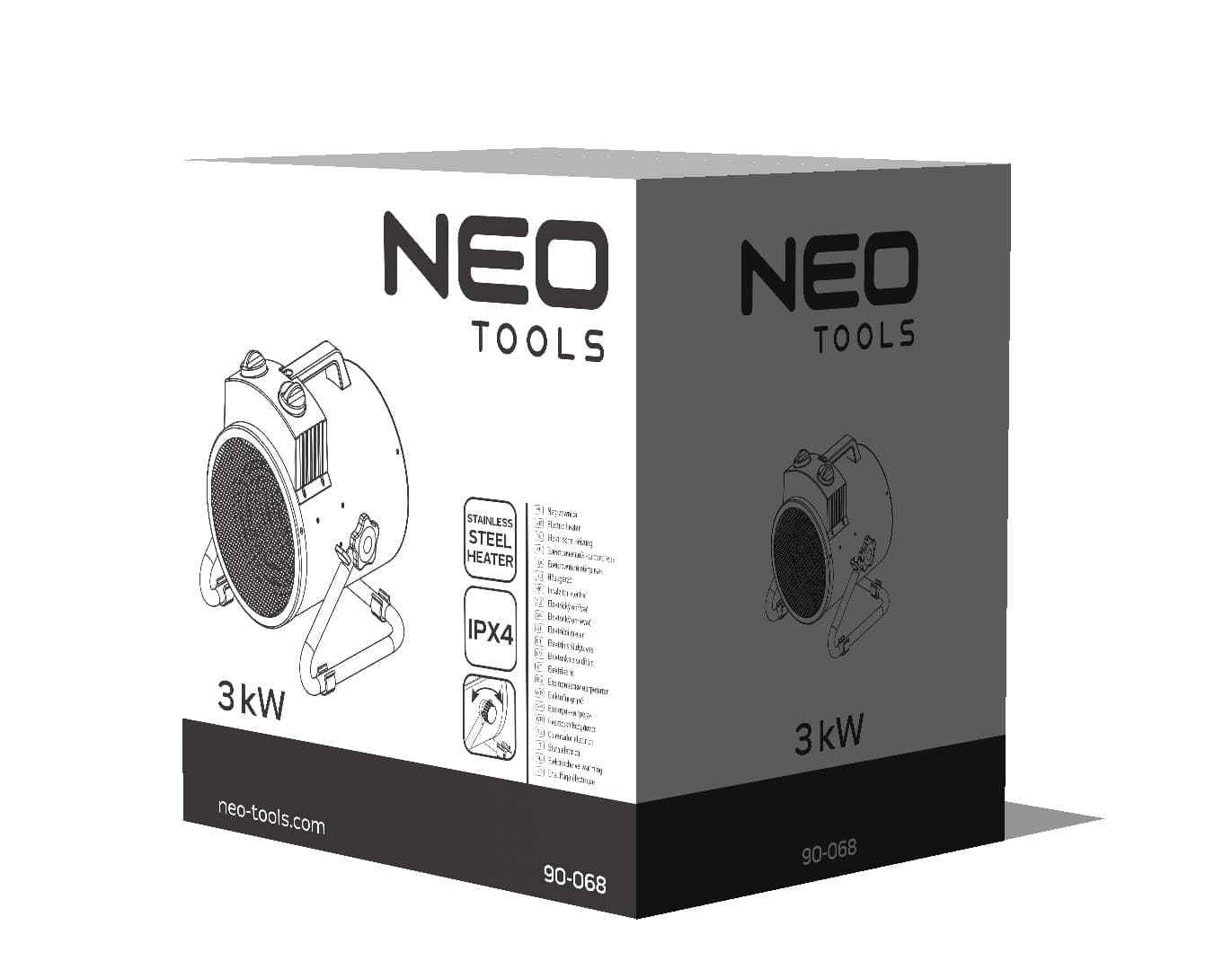 Industrijski električni grelnik NEO TOOLS, 3kW, IPX4 7