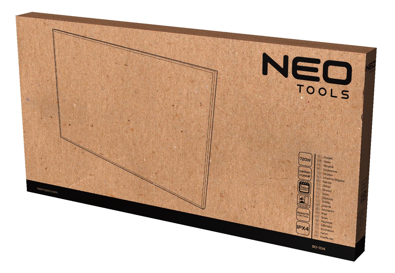 NEO TOOLS IR grelni panel 720W, s pametnim upravljanjem 2