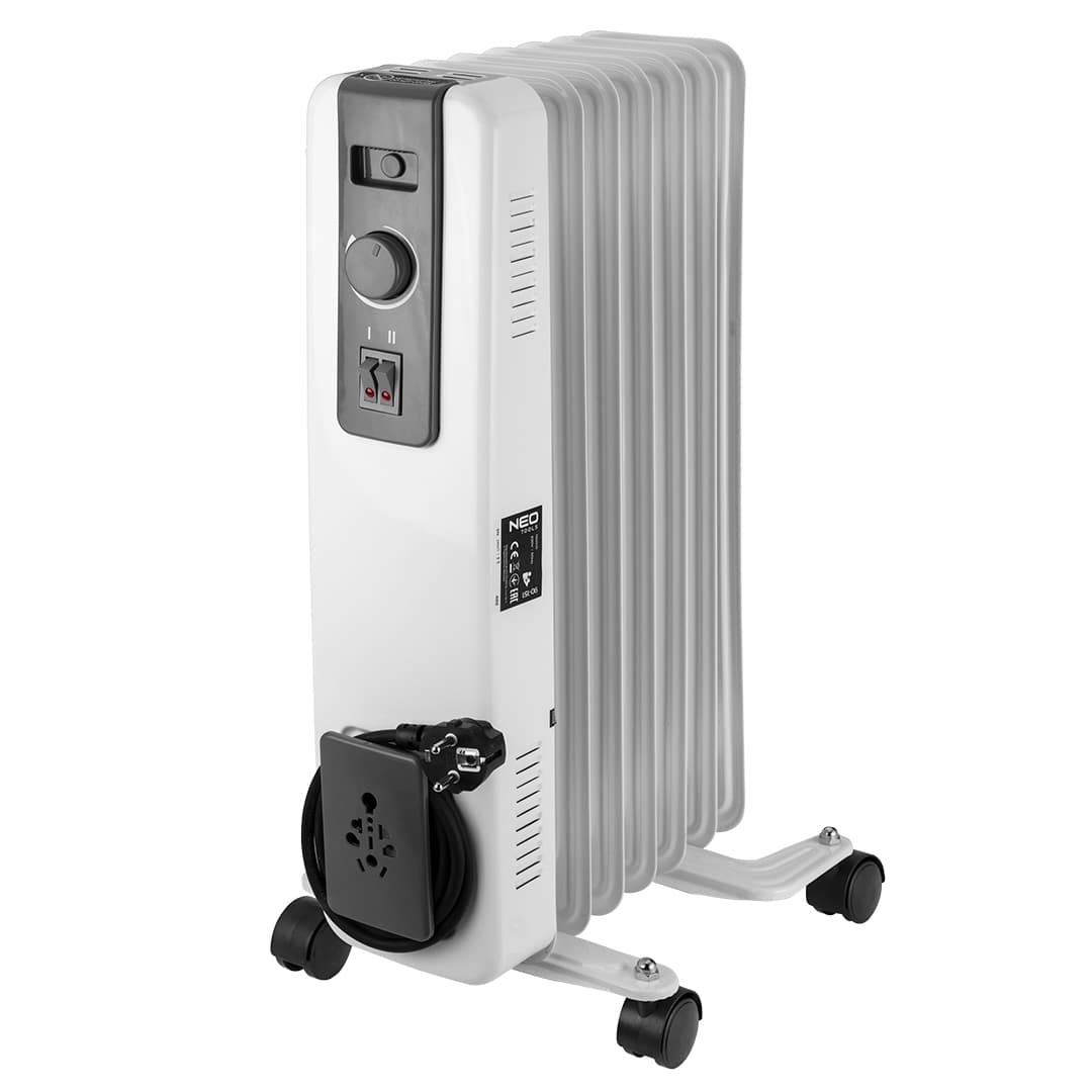 NEO TOOLS Oljni grelnik, 1500W, 7 reber