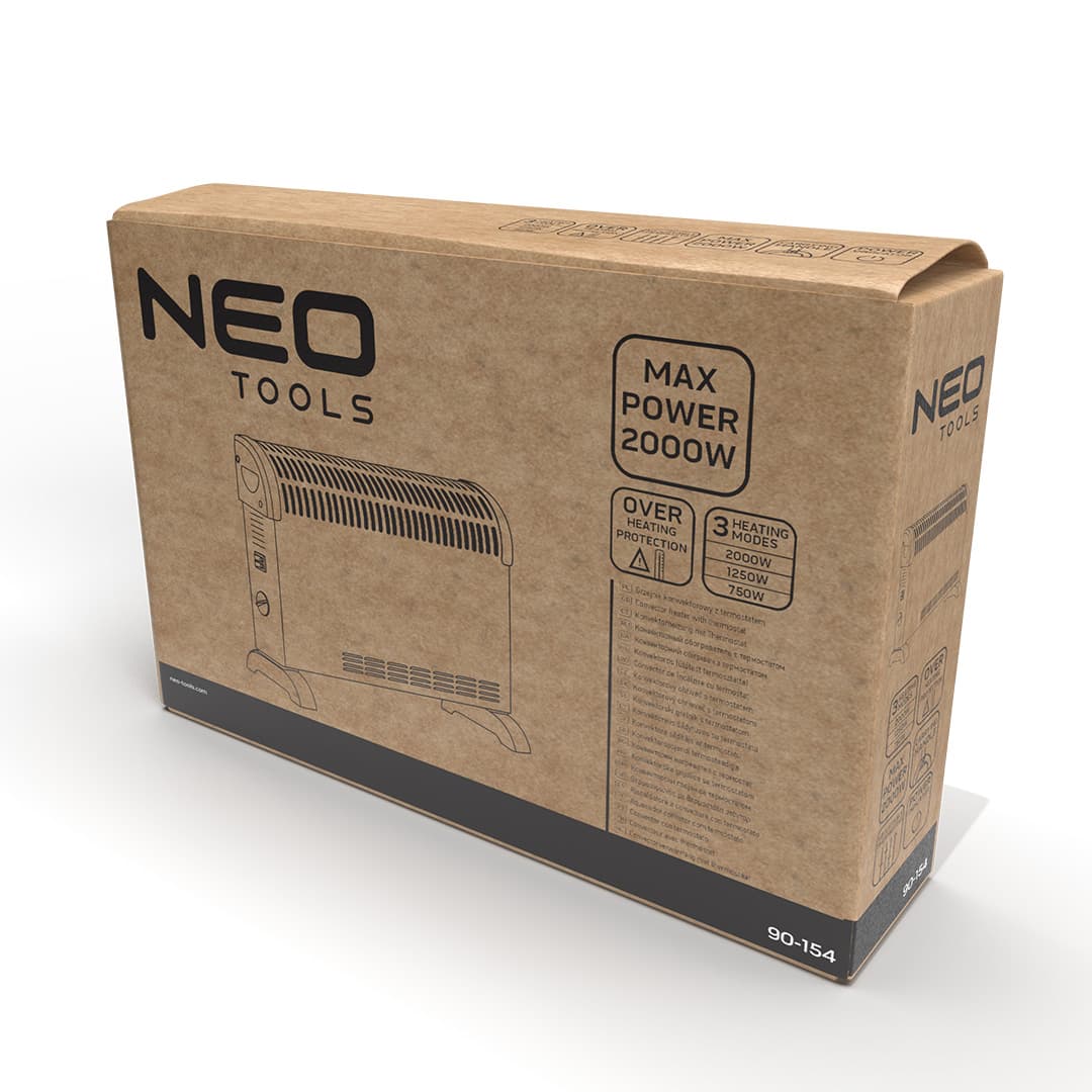 NEO TOOLS Konvekcijski grelnik, 2000W, s termostatom 2
