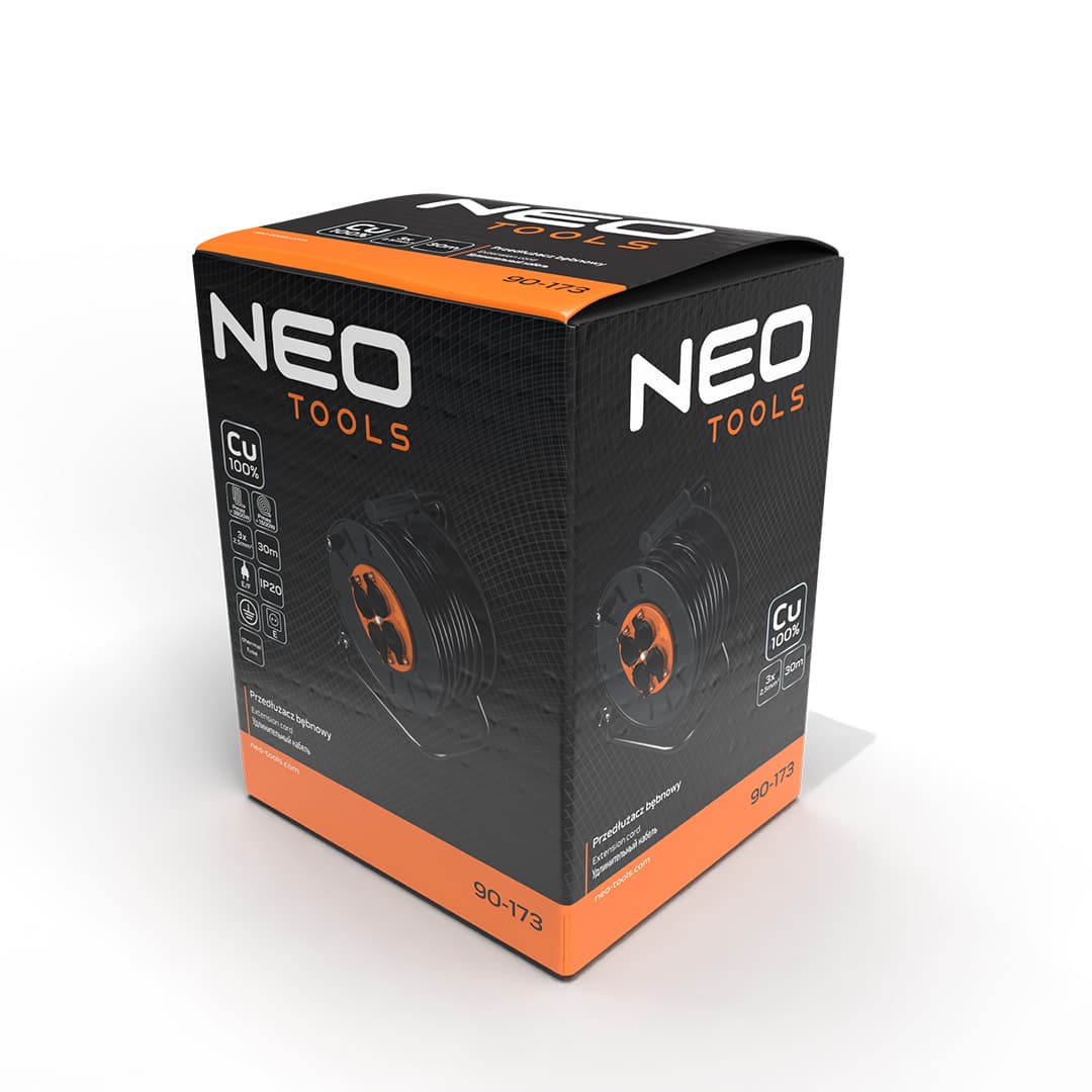 Podaljšek na kolutu NEO TOOLS, 30 m, 3x2.5 mm² 6