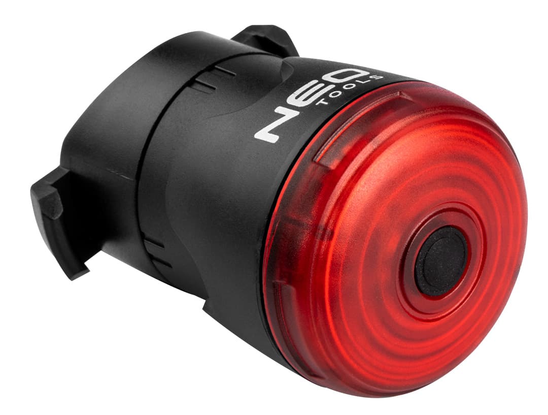 NEO TOOLS Zadnja kolesarska luč s funkcijo STOP, 30lm, USB 2