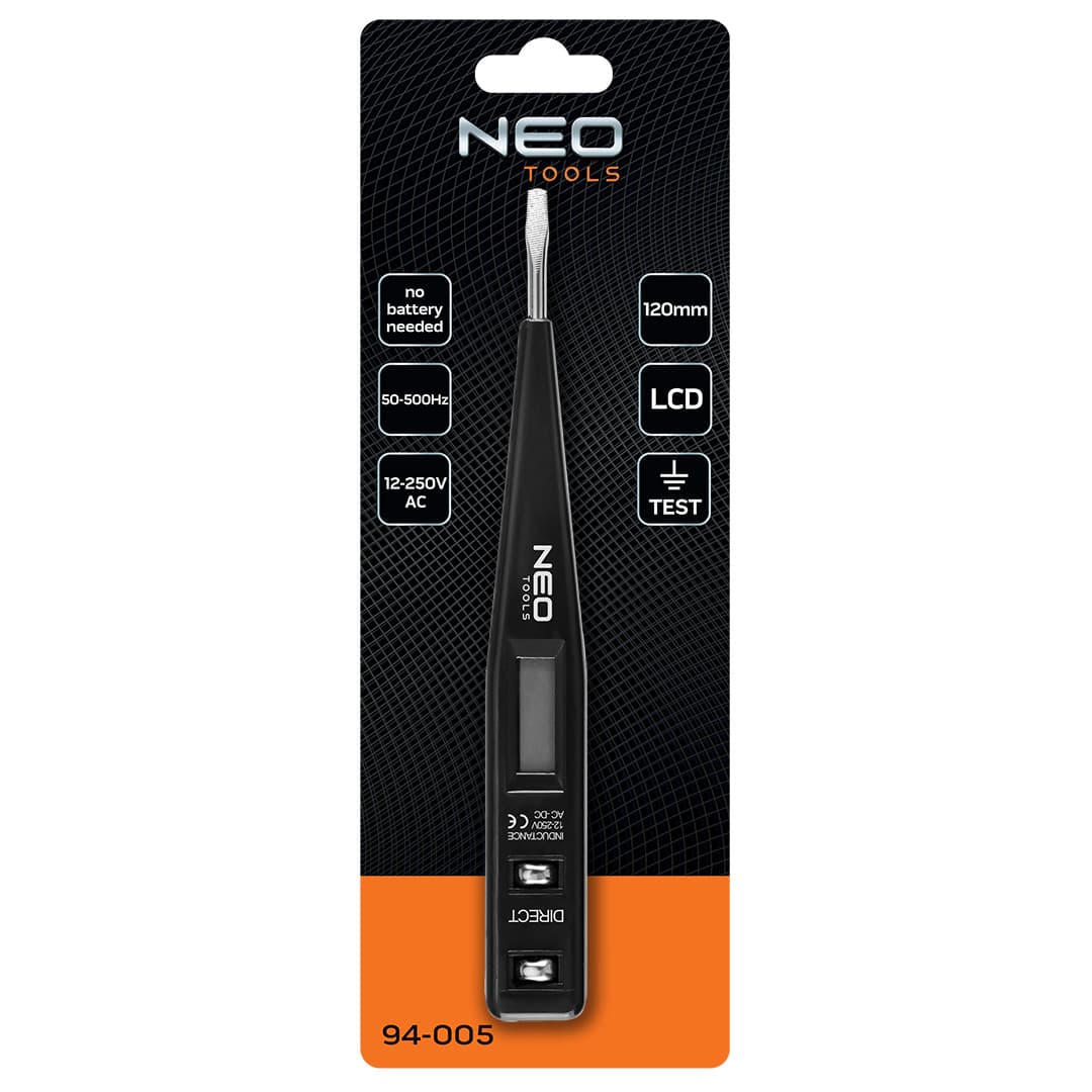 Digitalni ispitivač napetosti NEO TOOLS 12-250V 2