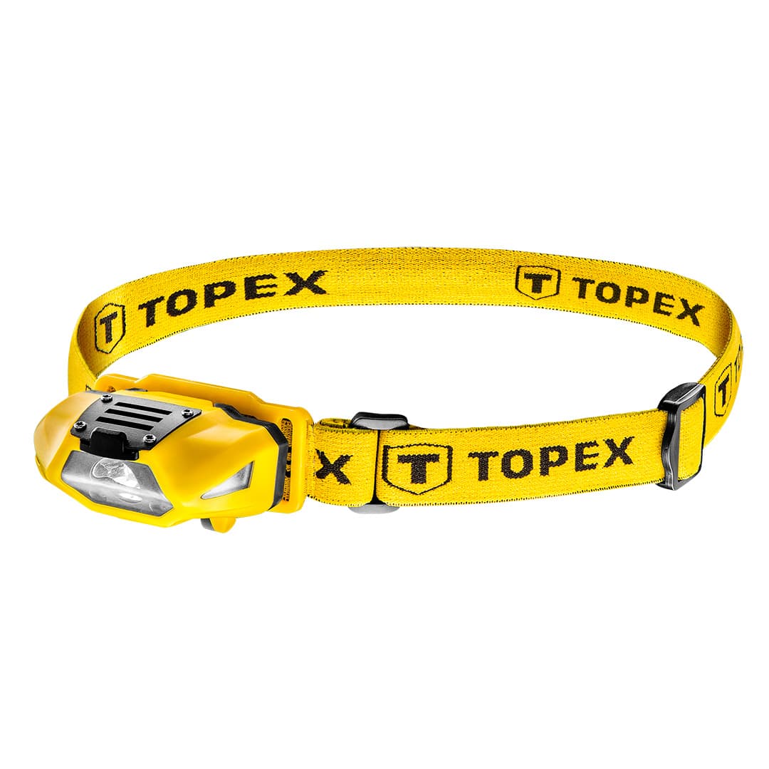 TOPEX Naglavna svetilka 70 lm (bela/rdeča)