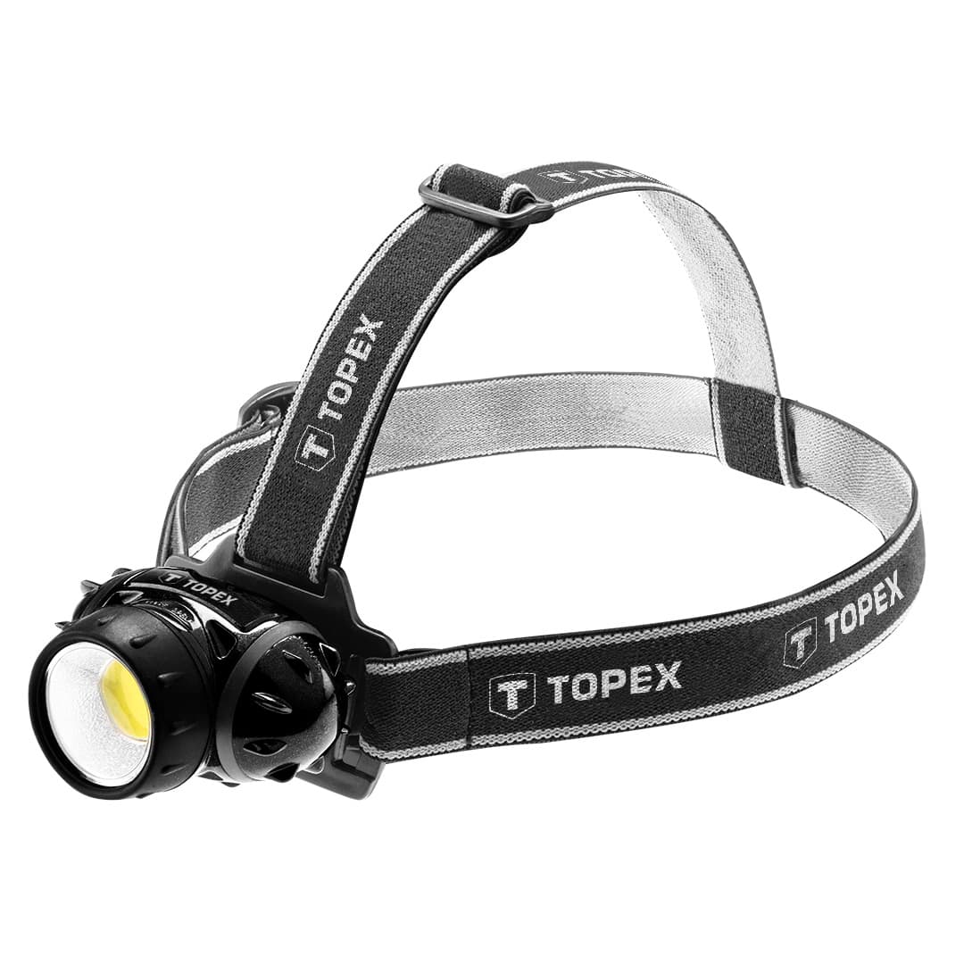 Naglavna svetilka TOPEX 3W LED COB, 160 lm, IP44