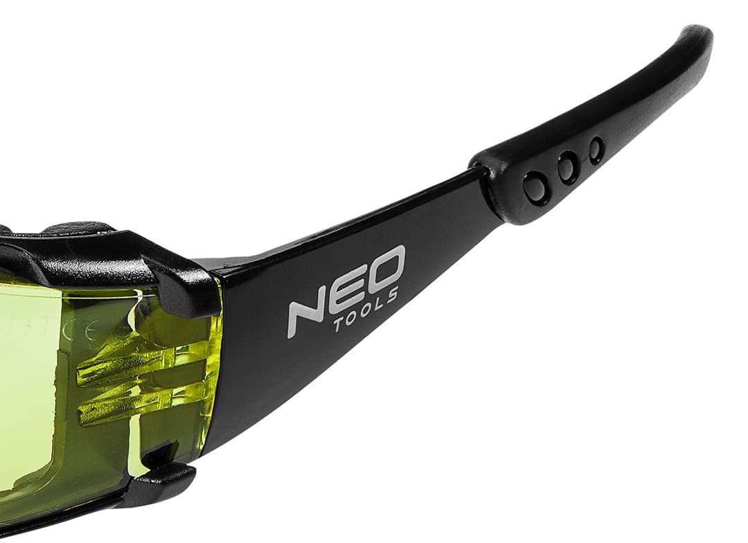 NEO TOOLS Zaščitna očala s penasto obrobo, rumena, FT 8