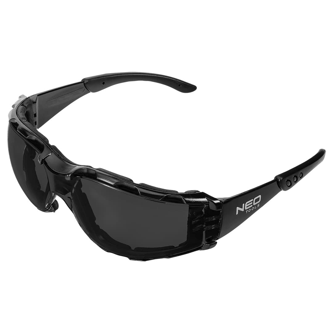 NEO TOOLS Zaščitna očala s penasto obrobo, zatemnjena, FT