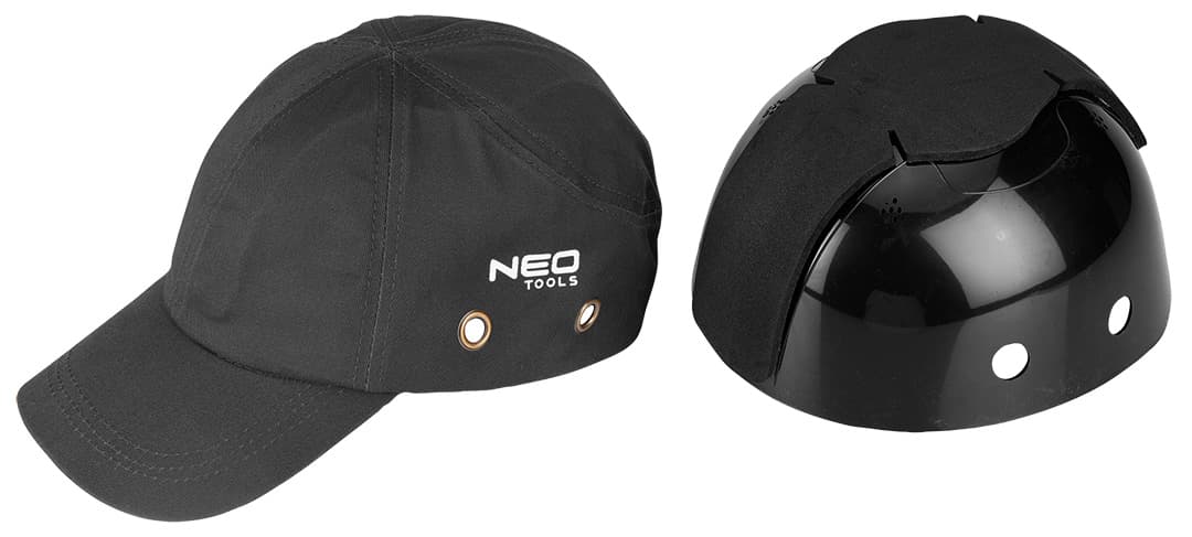 NEO TOOLS Šivana kapa z ojačitvijo, siva, CE 6
