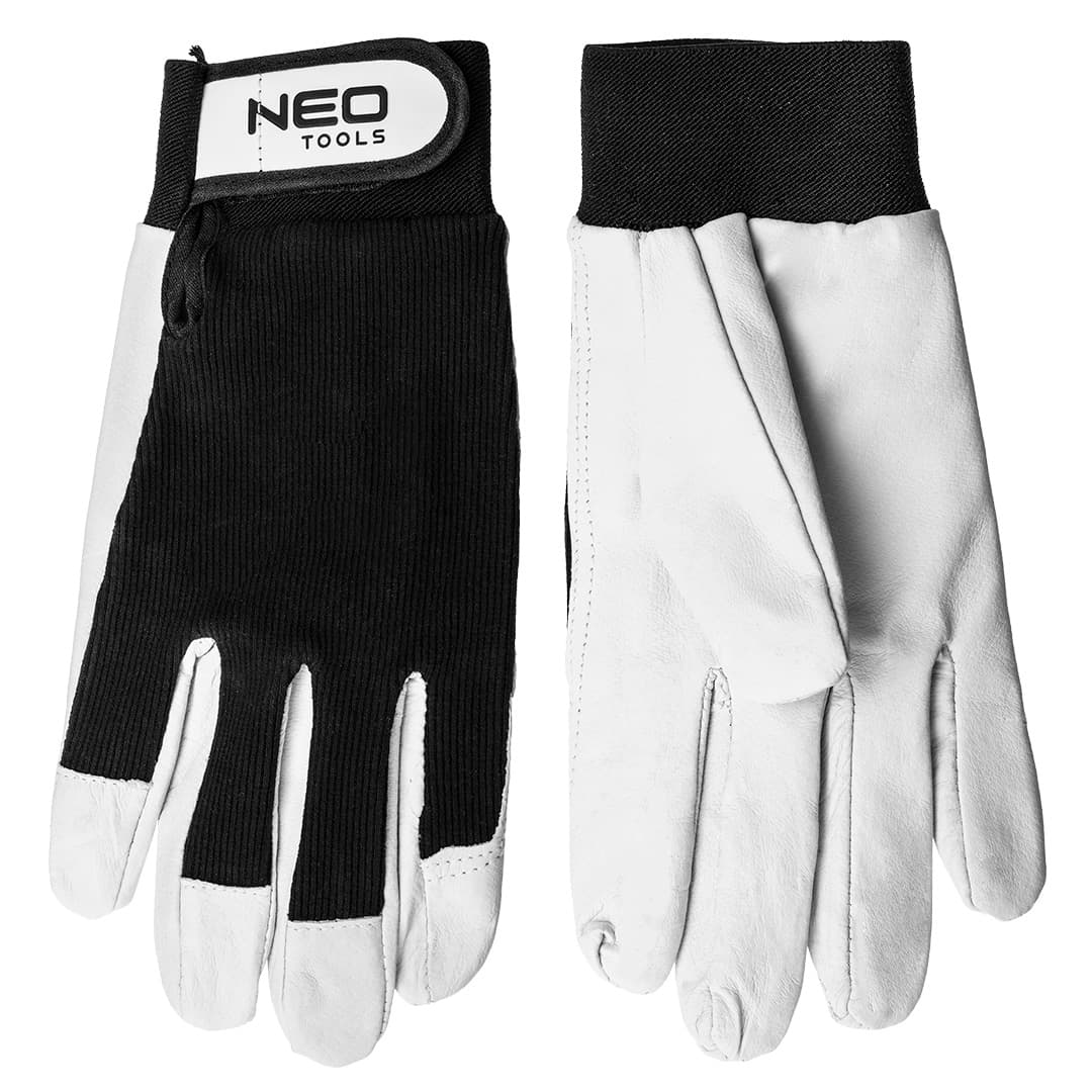 NEO TOOLS Delovne rokavice, usnje, Velcro, Velikost 10"