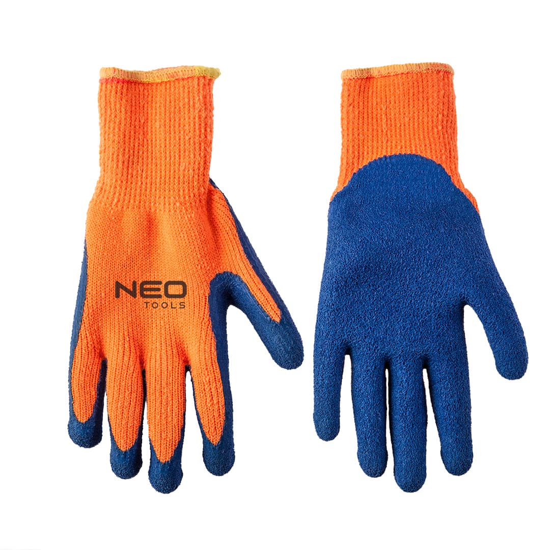 NEO TOOLS Delovne rokavice, ogrevane, akrilne z lateksom, 10"