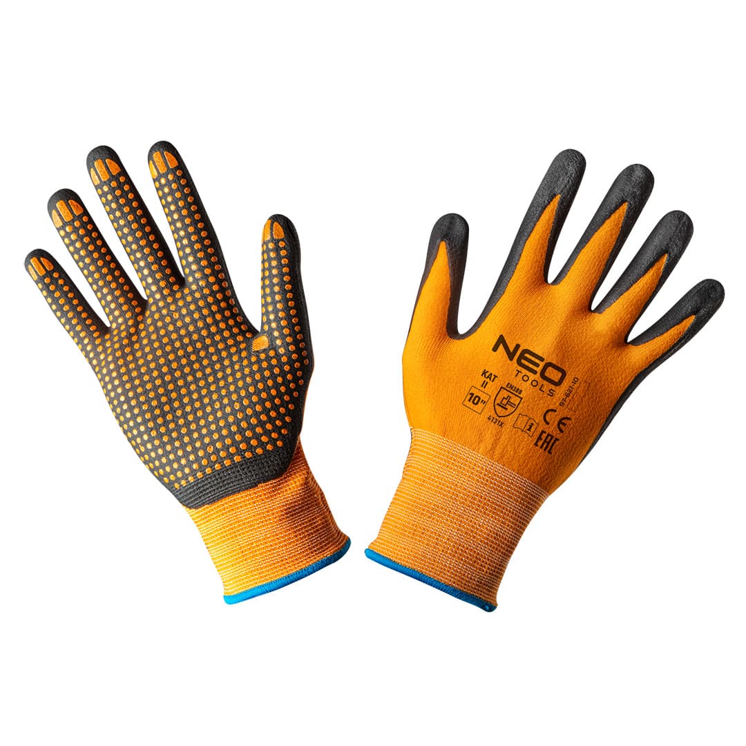 NEO TOOLS Delovne rokavice, najlon, premaz iz nitrila, vel. 10