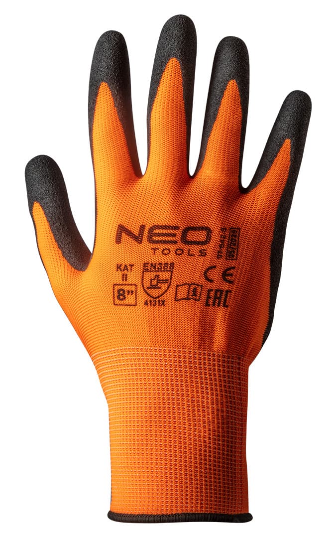 NEO TOOLS Delovne rokavice, poliester, nitril (sandy) premaz, vel. 10 3