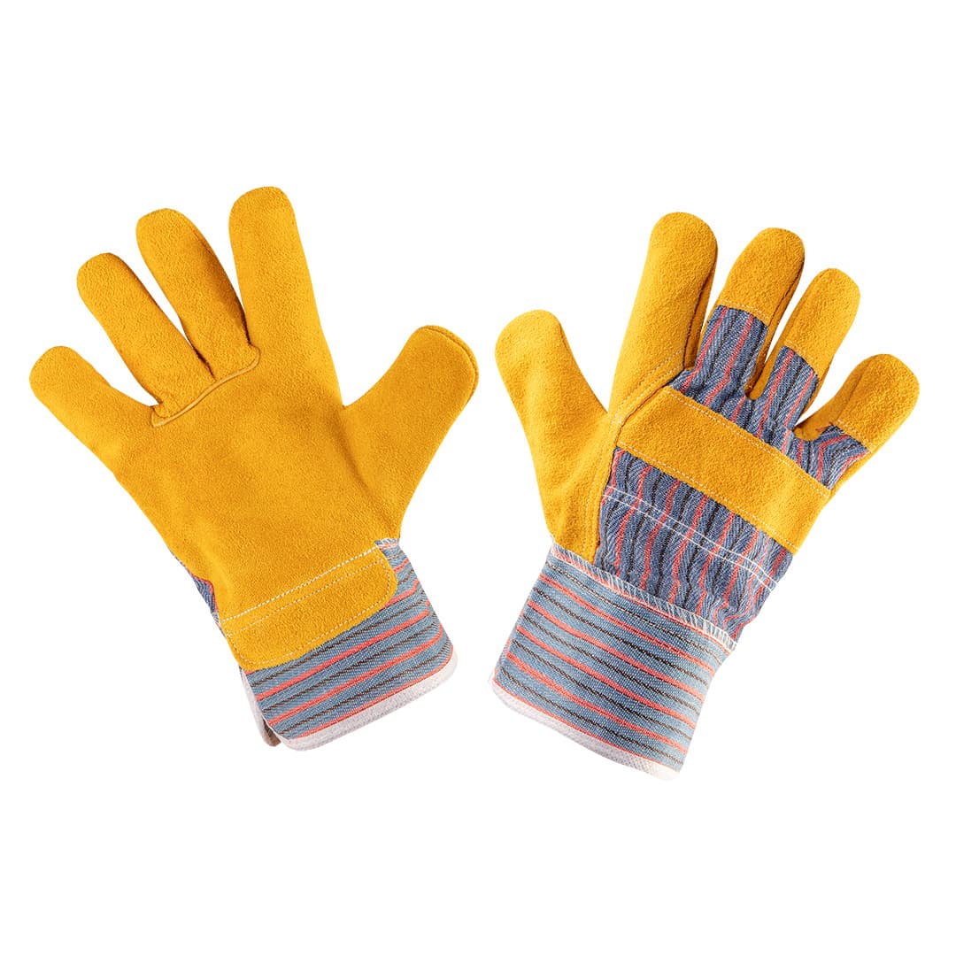 Delovne rokavice, goveje usnje, rumene, 10.5", NEO TOOLS