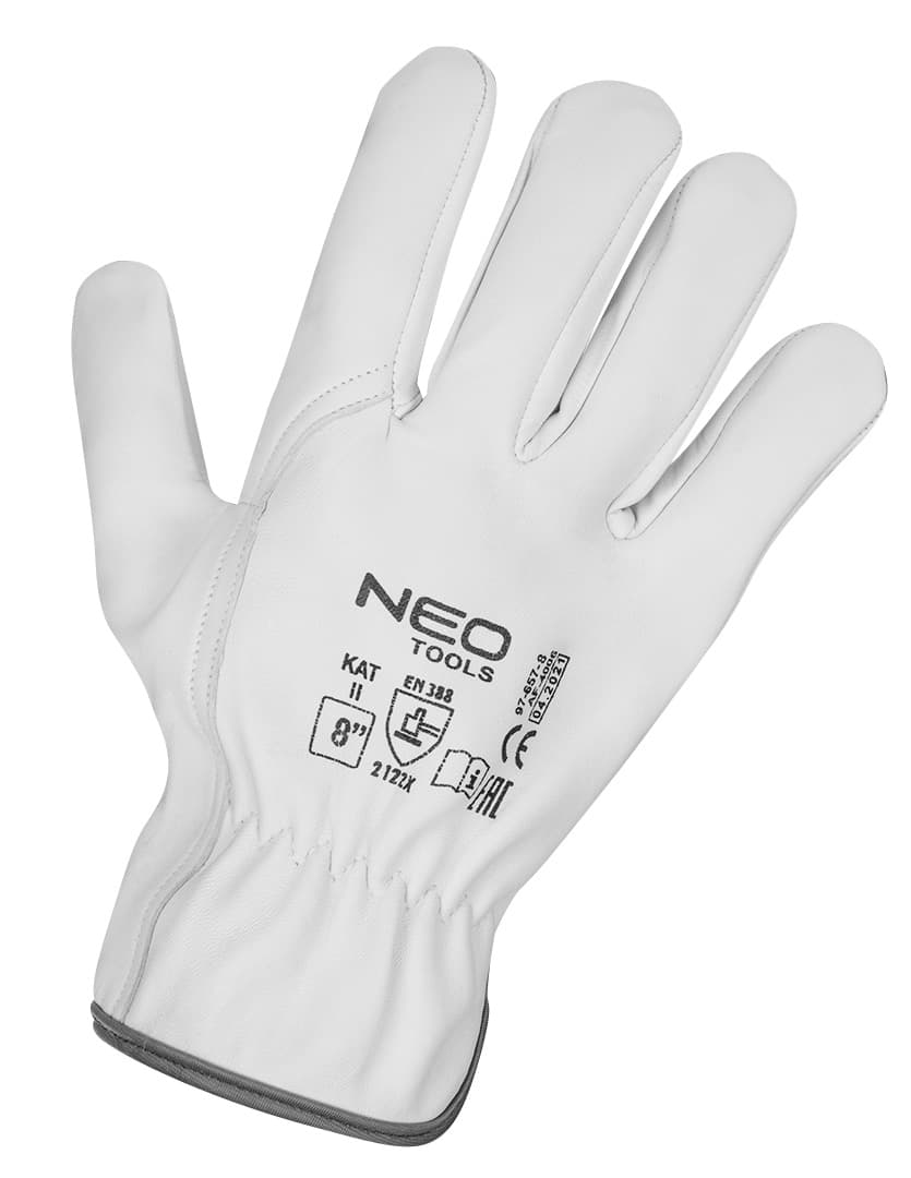 NEO TOOLS Delovne rokavice iz kozjega usnja, cel...e, vel. 8" 2