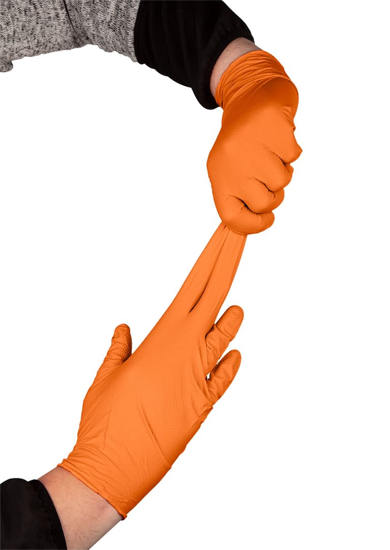 NEO TOOLS Nitrilne rokavice, oranžne, M, 50 kom 6