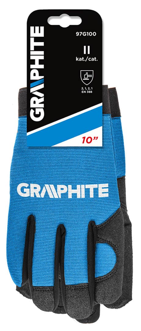 GRAPHITE Delovne rokavice (10"), sintetična + elastična tkanina 7