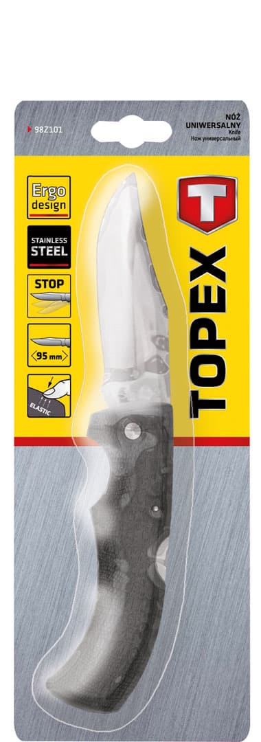 Zložljiv nož TOPEX, rezilo 90 mm 3