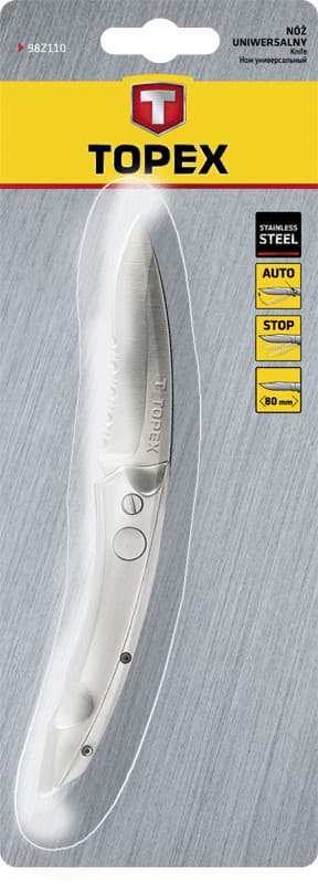 Vzmetni nož TOPEX, rezilo 80 mm 2