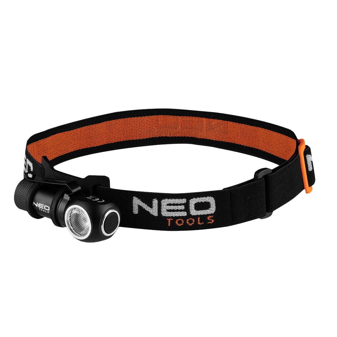 Polnilna naglavna svetilka NEO TOOLS, 600 lm, USB magnetno polnjenje, CREE XPG3 LED