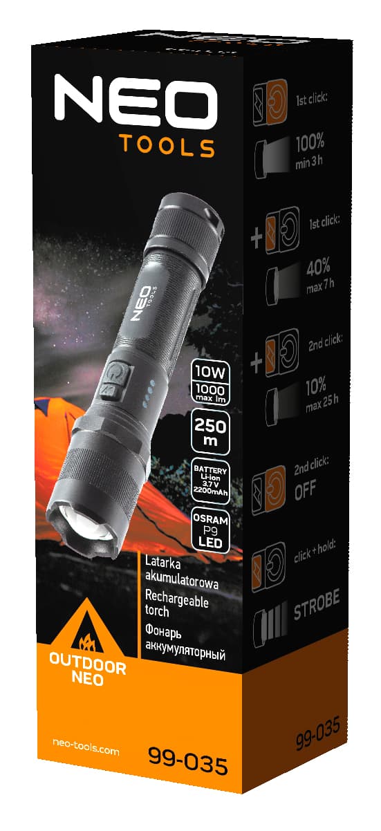 Akumulatorska svetilka USB 1000 lm OSRAM P9 LED 3