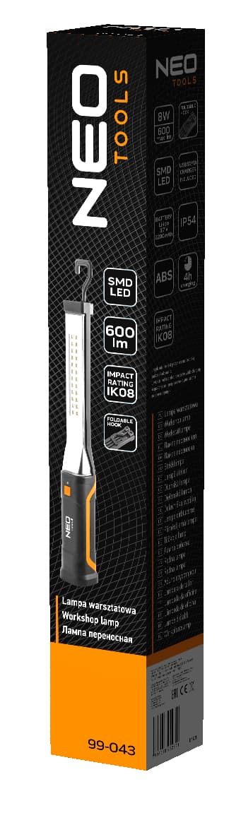 Akumulatorska delovna svetilka NEO TOOLS, 600 lm SMD 4