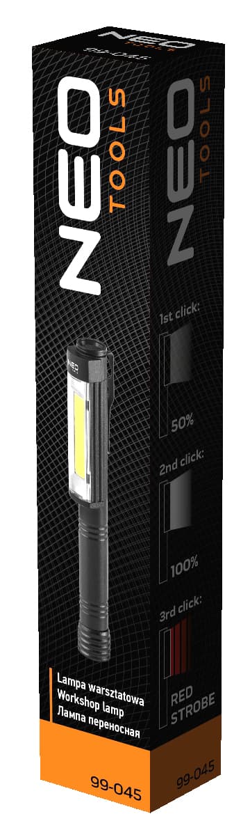 NEO TOOLS baterijska inšpekcijska LED svetilka 400 lm COB 8