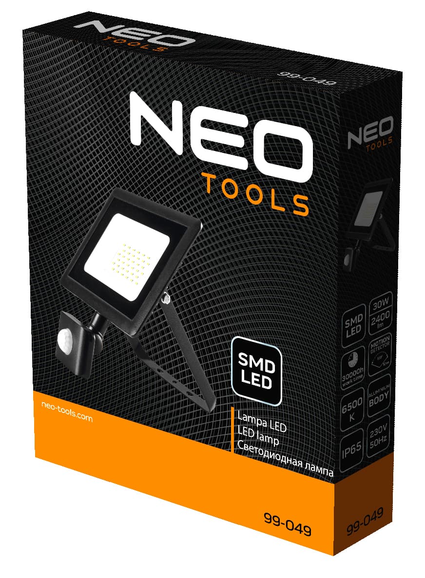 Delovni reflektor NEO TOOLS z senzorjem gibanja, 30W, 2550 lm, 230V 4