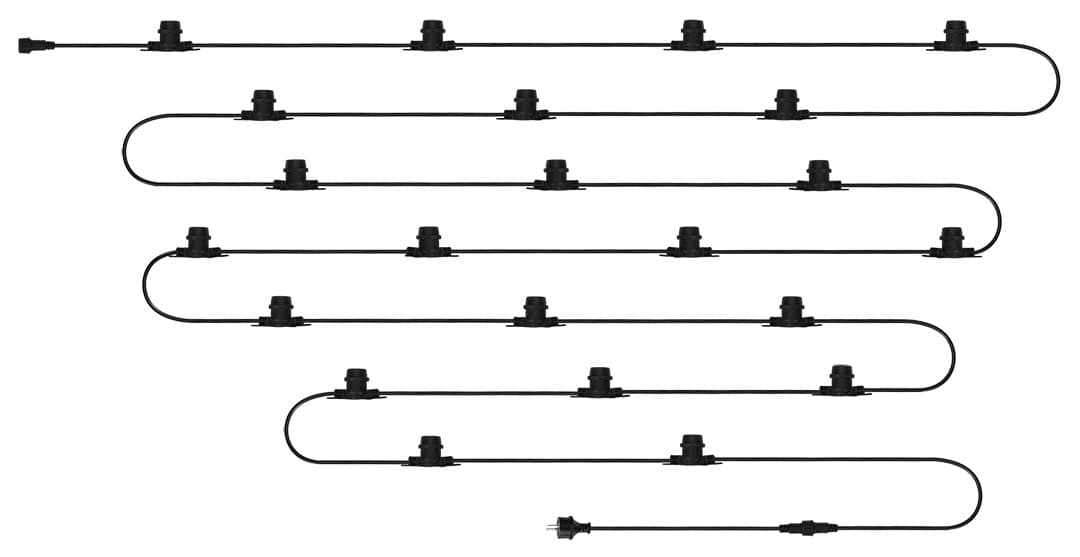 NEO TOOLS Girlanda 20m z 20 žarnicami E27 Filament 2
