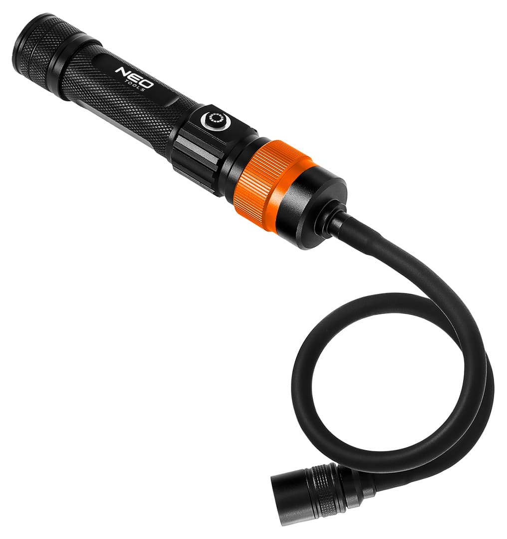 Polnilna LED svetilka NEO TOOLS 3v1 (ročna, namizna, reflektor) 3