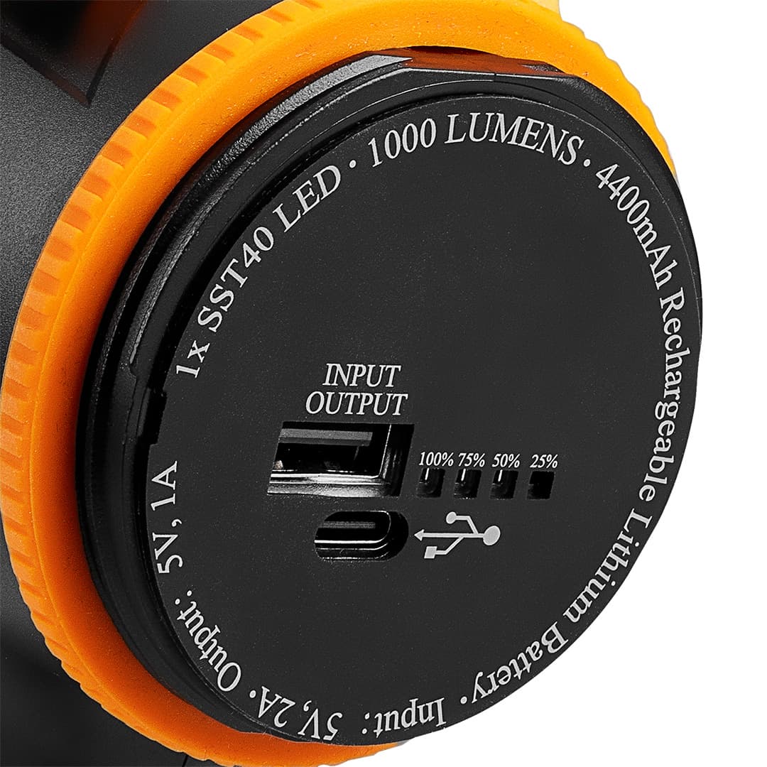 NEO TOOLS Akumulatorska svetilka Szperacz 1000lm, Powerbank 3