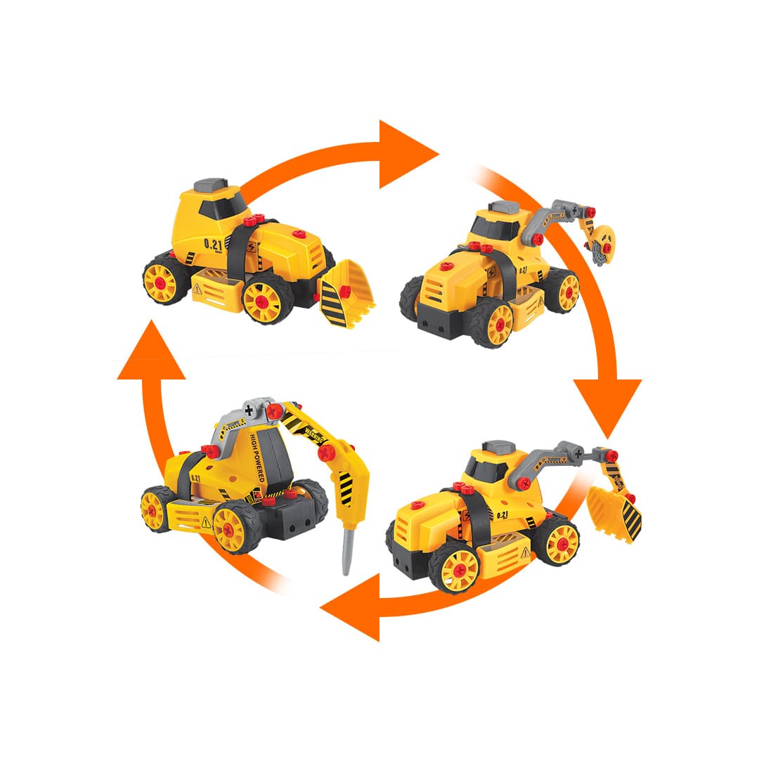 Gradbena igrača 4 v 1: Bagre za otroke NEO TOOLS 2