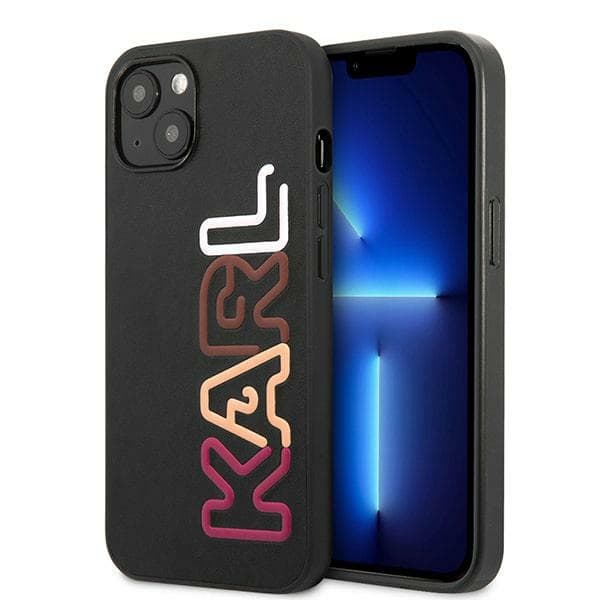 Karl Lagerfeld Multipink Brand ovitek za iPhone 13 mini (5,4") - črn