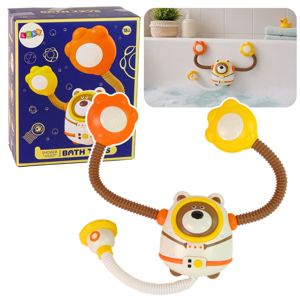 Otroška igrača za vodo LEAN TOYS - Medo astronaut s prho