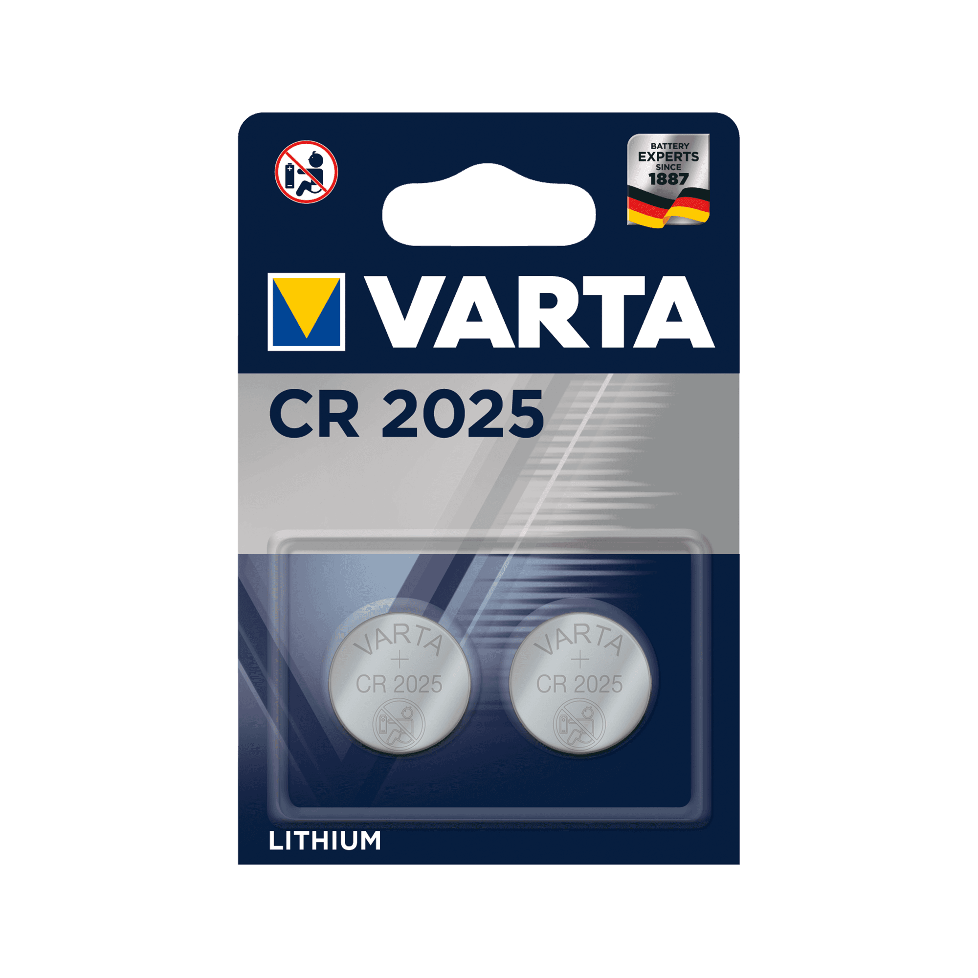 Varta Baterija CR2025, 3V, 2 kosa v pakiranju