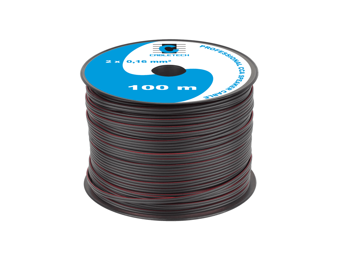 Zvočniški kabel Cabletech CCA 0.16mm, črn